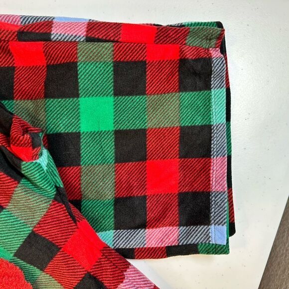NWT WonderShop Plus Size Red Green Plaid Lounge Sleep Pants & Socks - Size XXL - Picture 7 of 8